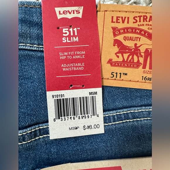 NWT Levi’s Jeans 511 Slim, Men’s 28x30 - Picture 3 of 11